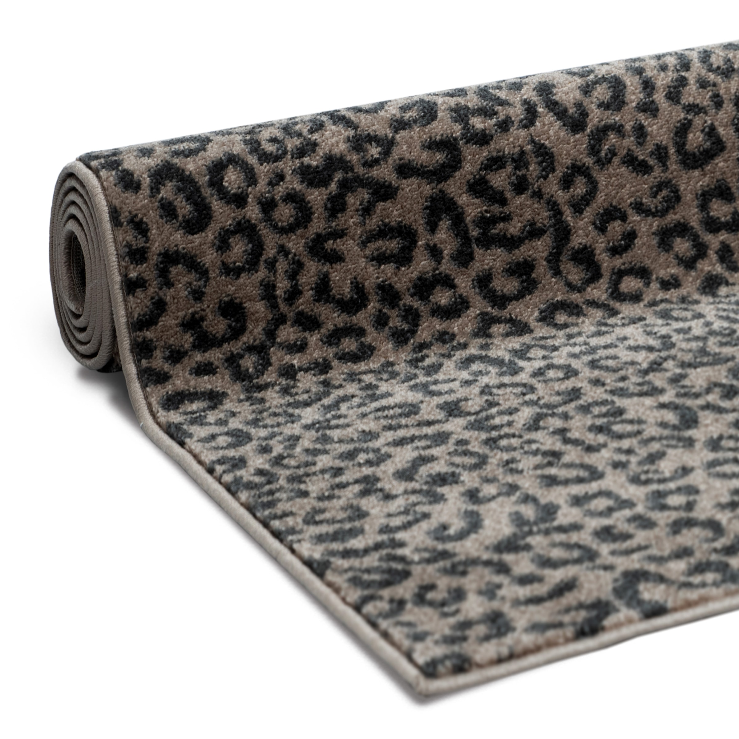 OTTO home Teppich »Fynna, Leoparden-Muster, Animalprint« rechteckig 9 mm Höhe besonders weicher Flor, Wohnzimmer, Schlafzimmer, Esszimmer, Leo