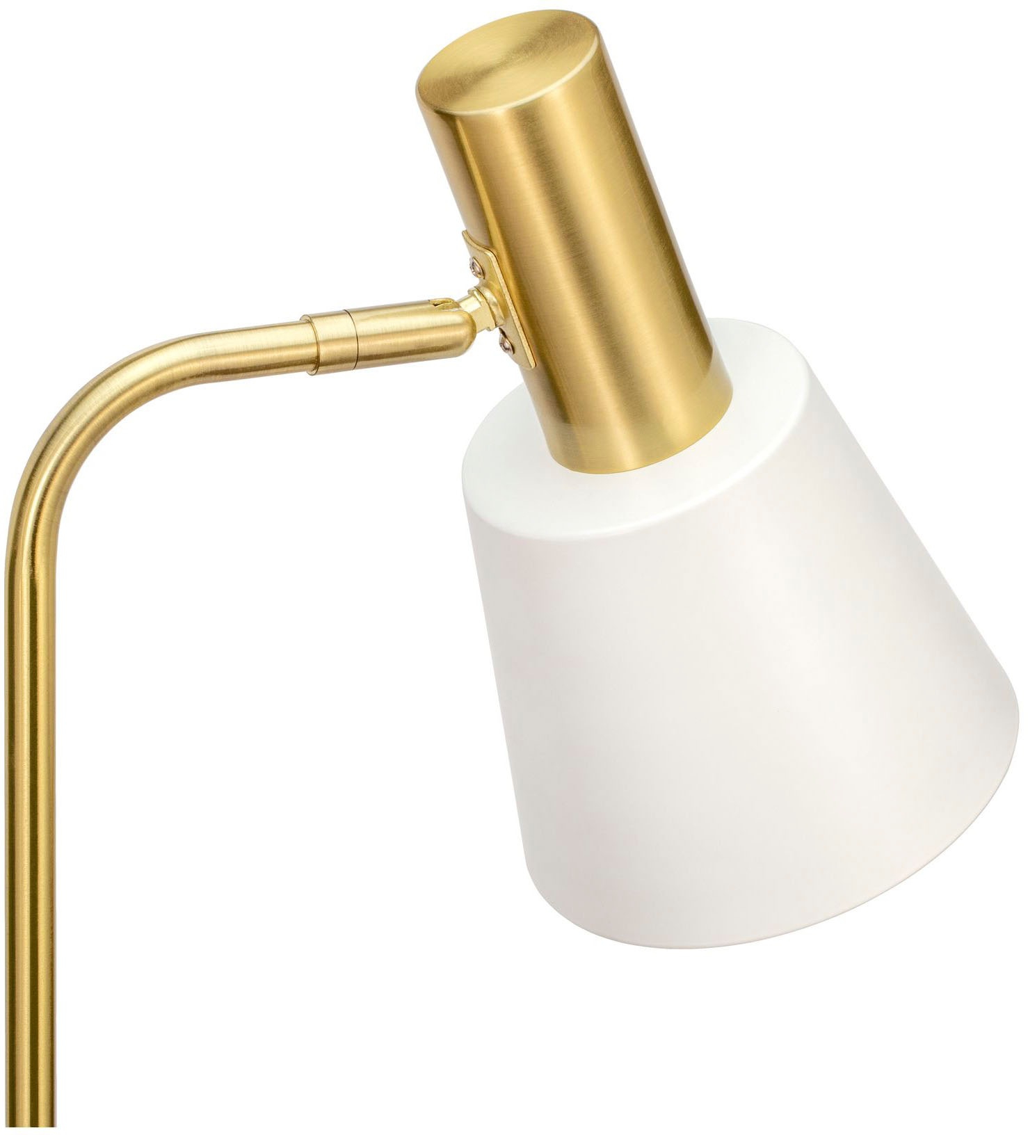 Pauleen Stehlampe »Grand Elegance«, 1 flammig, Leuchtmittel E27 | ohne Leuchtmittel, E27, Weiß, Gold, Metall