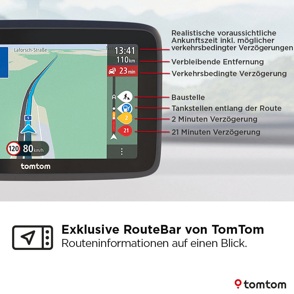 TomTom PKW-Navigationsgerät »GO Classic 5Zoll (2te Generation)«, (Zentraleuropa)