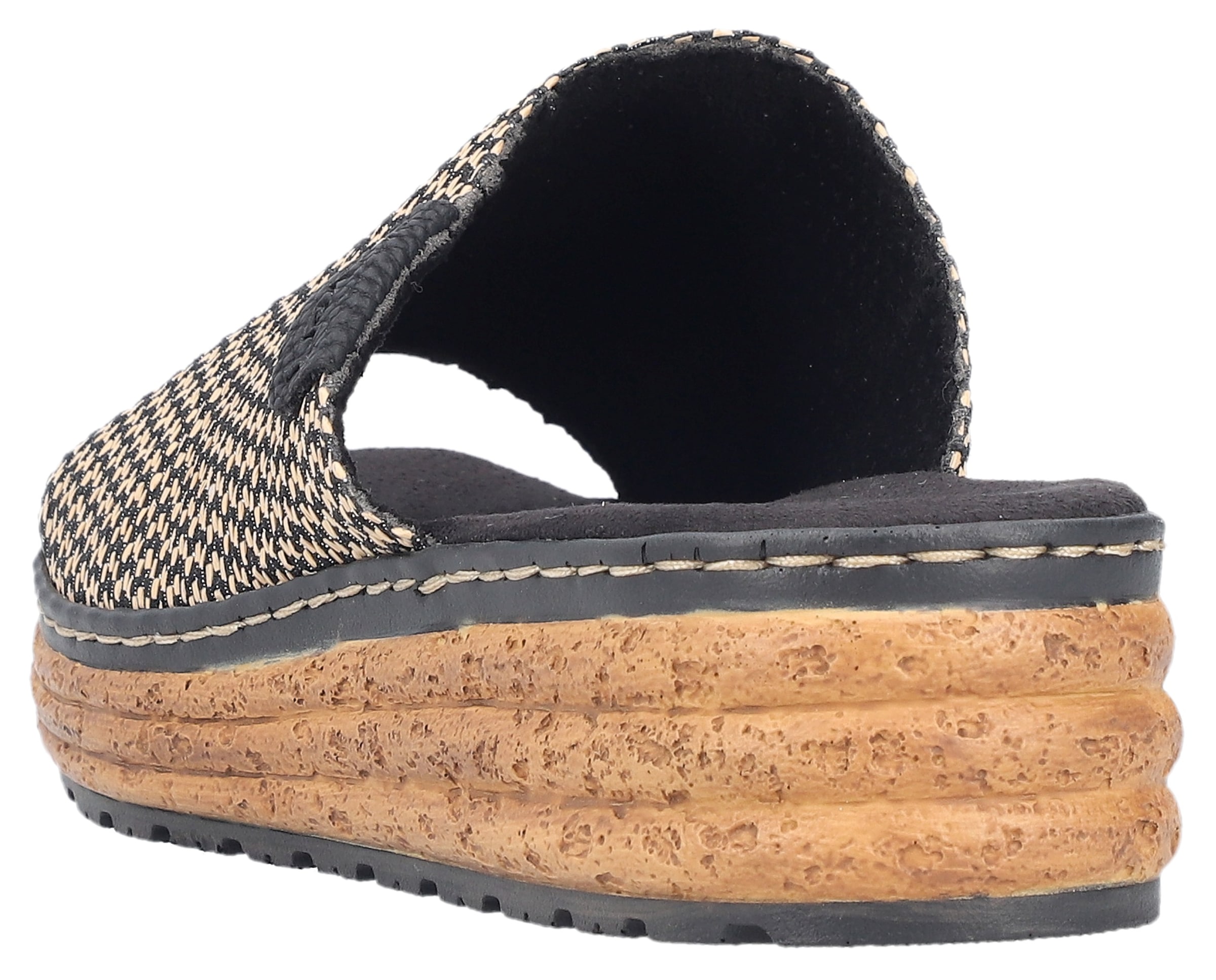 Rieker Keilpantolette, Sommerschuh, Schlappen, Hausschuh, in Weite H (= sehr weit)