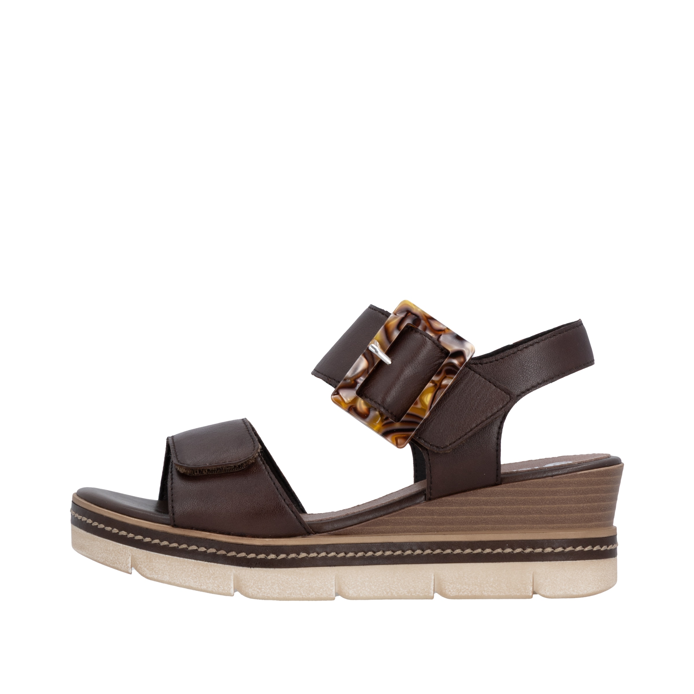 Remonte Keilsandalette »Elisabeth Hurley-Collection«  Keilabsatz, Riemensandale, Sommerschuh, auffällige Zierschnalle
