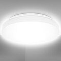 B.K.Licht LED Deckenleuchte »BK_DB1297 LED Bad-Deckenlampe, Neutralweiße Lichtfarbe, Ø33cm, 18W«, 1 flammig-flammig, 4.000K, 1.800Lm, Badleuchte, IP44-Spritzwasserschutz