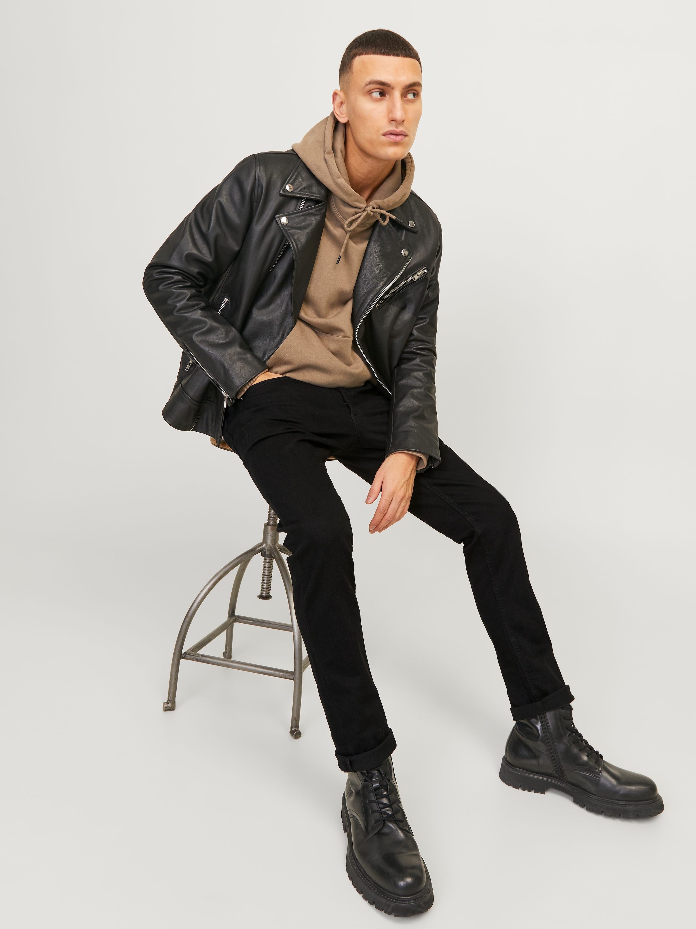 Jack & Jones »JJIGLENN  Slim-Fit mit Stretch und praktischer 5-Pocket-Form« mit Abriebeffekten