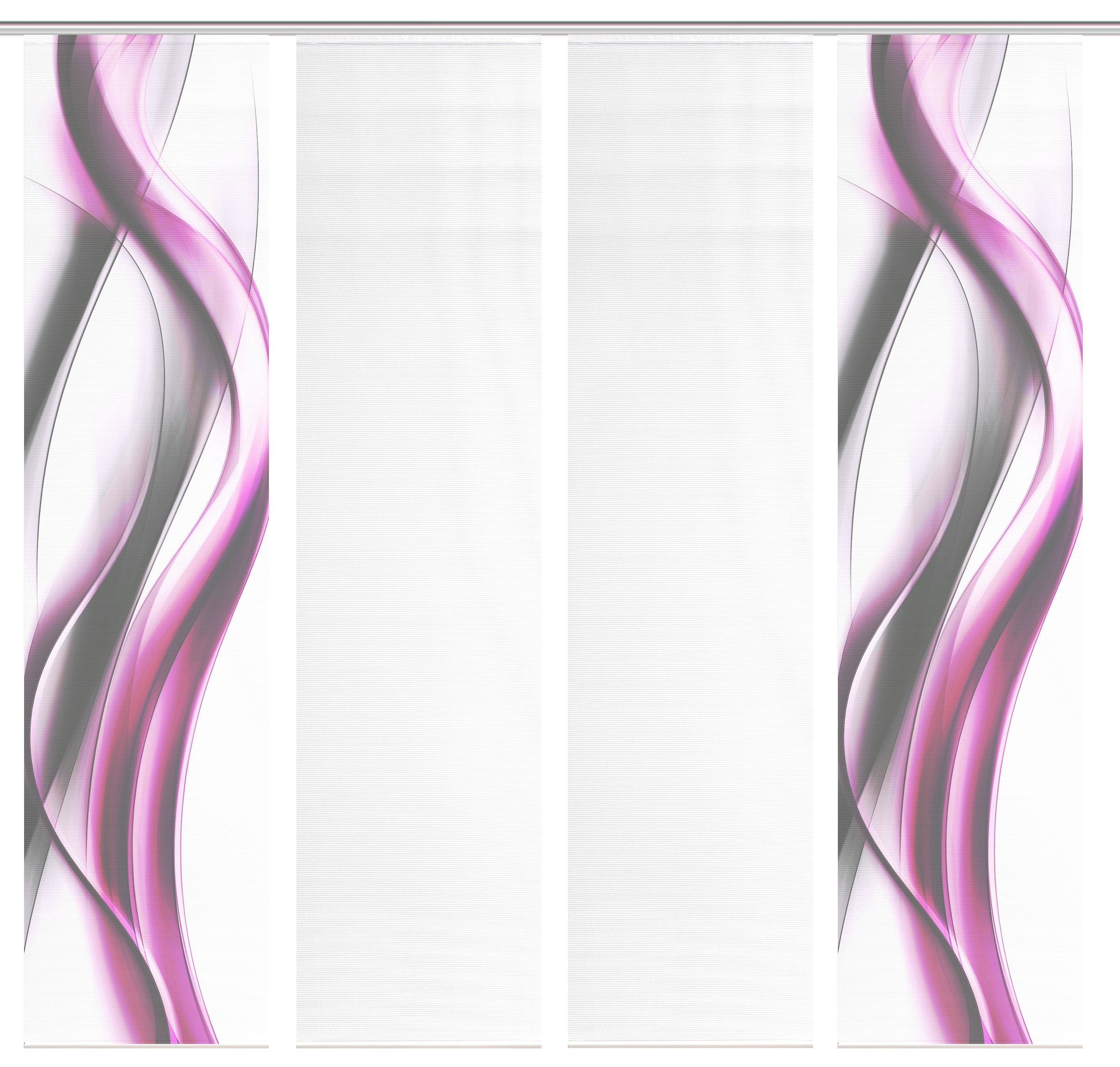 Vision S Schiebegardine »CARA« Paneelwagen 4 Stk. tlg. Schiebevorhang,Bambusoptik,Digitaldruck,SET