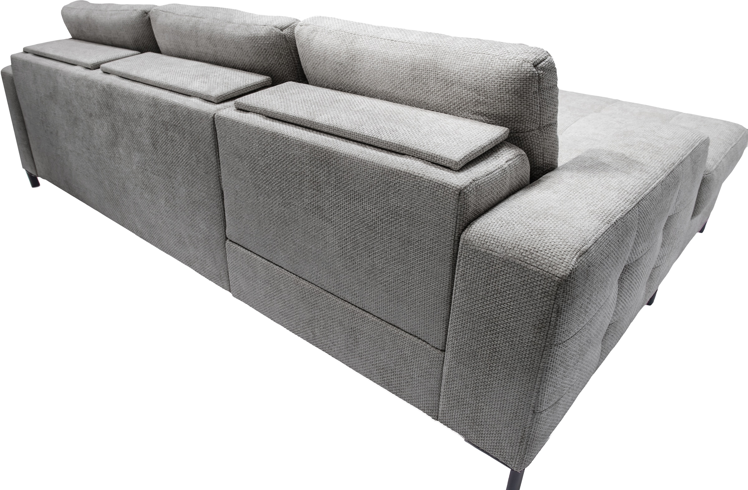 exxpo - sofa fashion Ecksofa »Bonito, mit Rücken- und Sitztiefenverstellung, inkl. Bett & Bettkasten«, Sitztiefenverstellung,Höhenverstellung