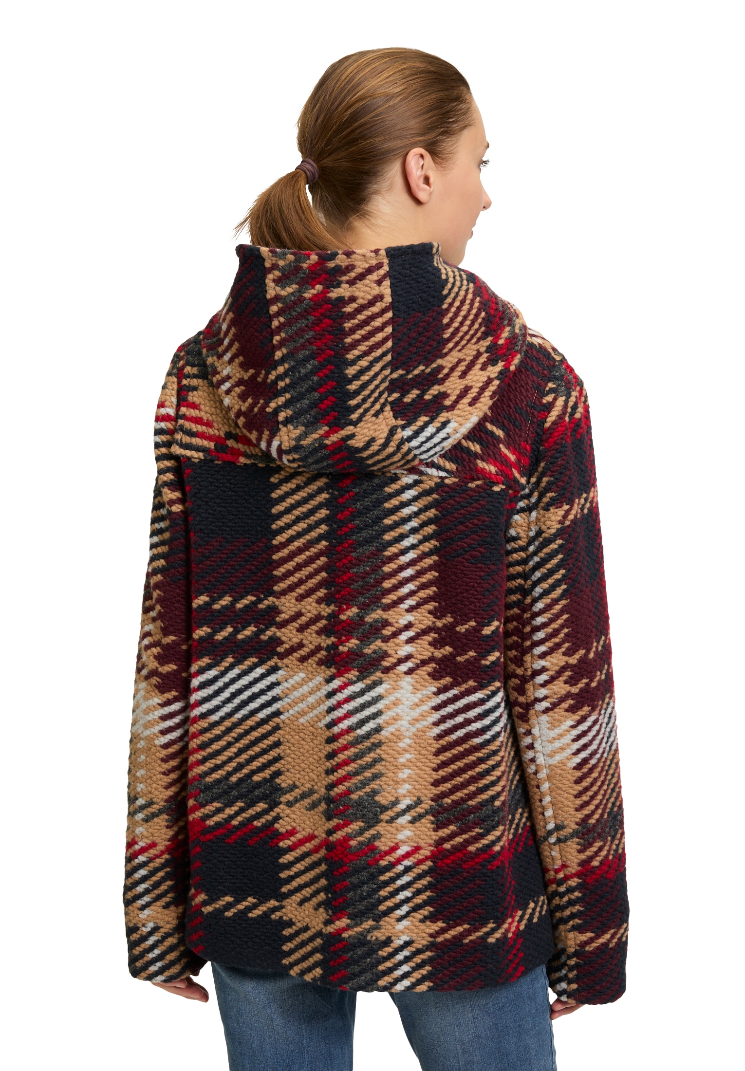 Amber & June Wolljacke »Duffle-Jacke mit Kapuze«