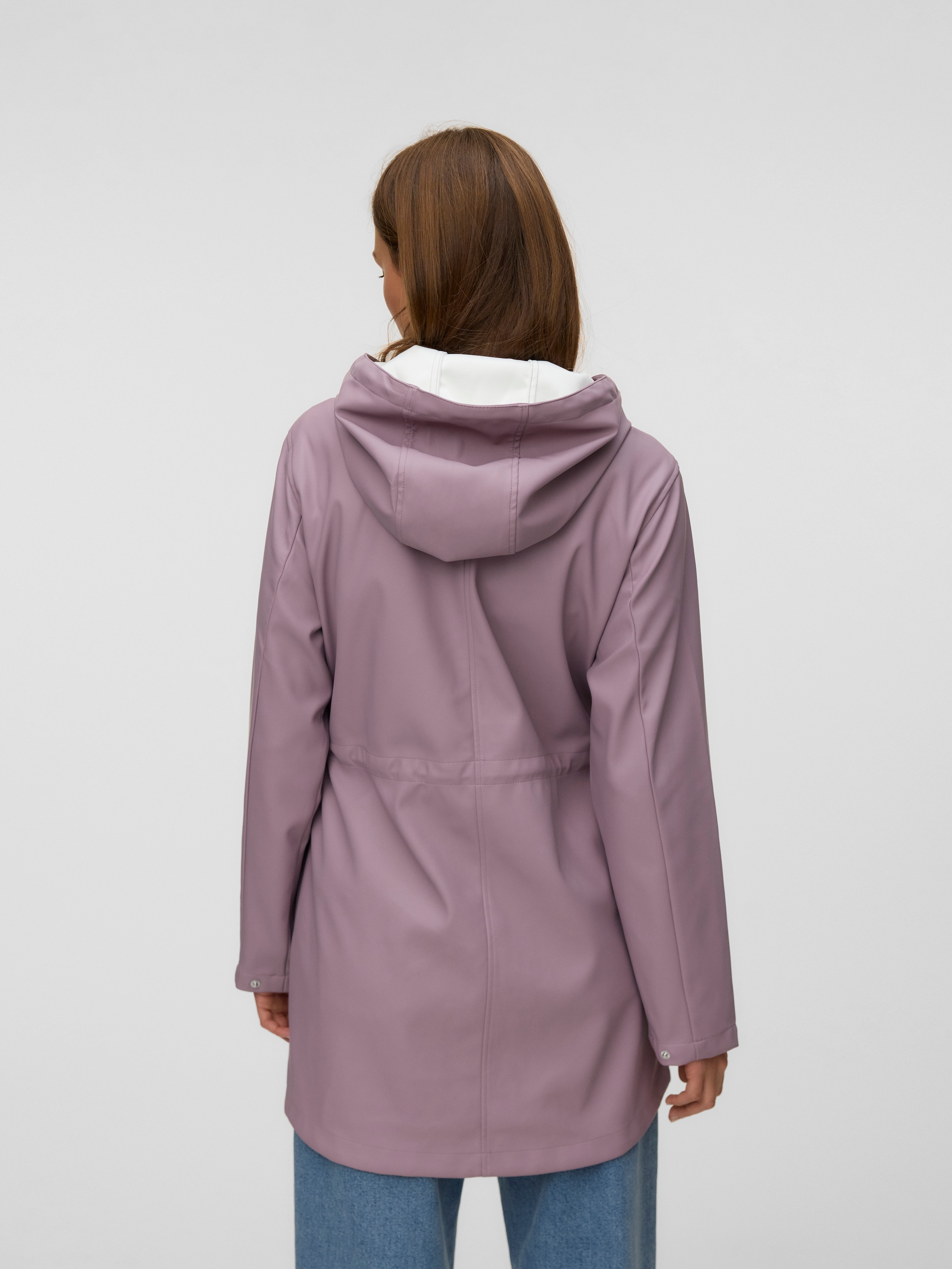 Vero Moda Regenjacke »VMMALOU COATED JACKET« mit Kapuze wasserabweisende Beschichtung