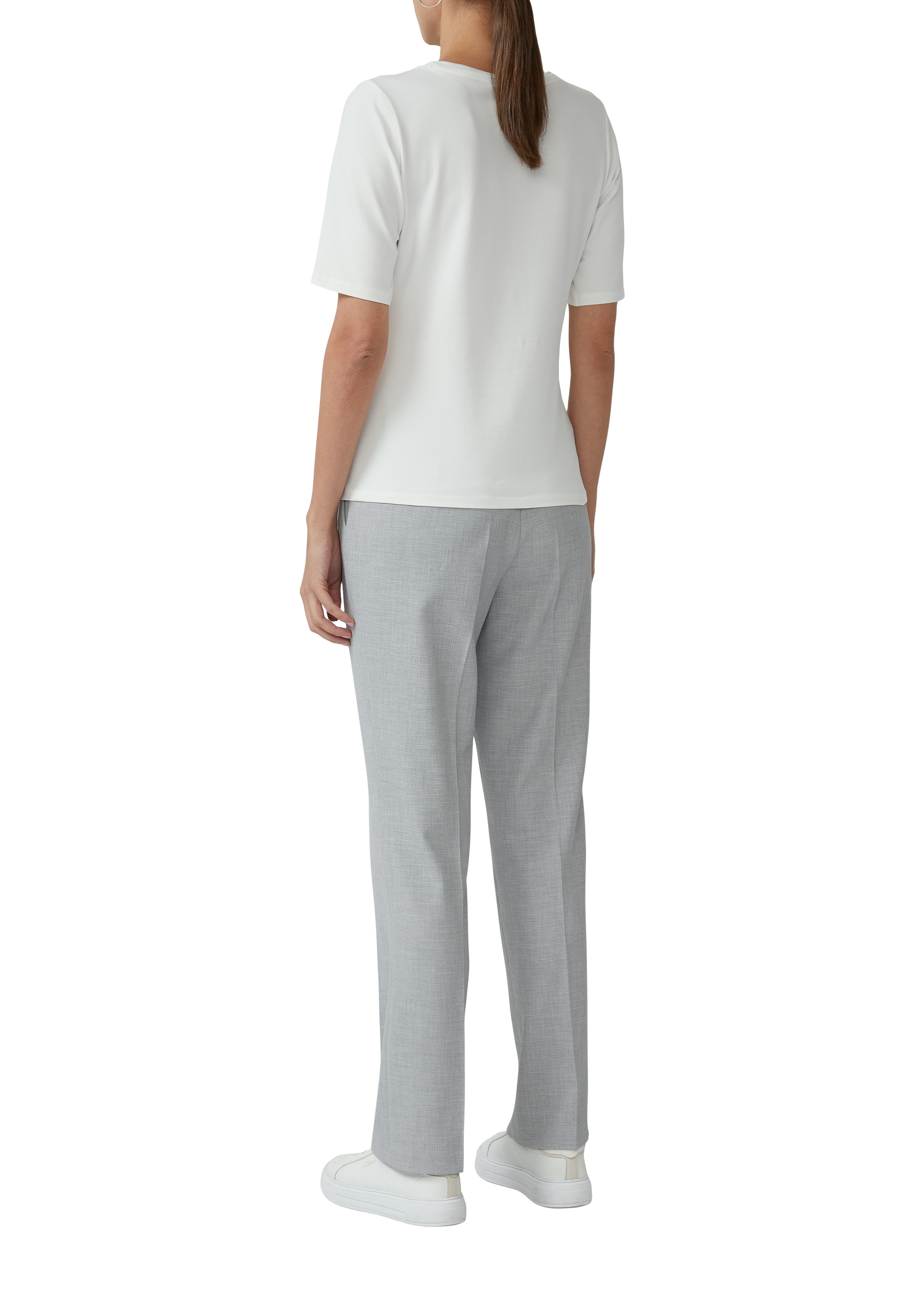 s.Oliver BLACK LABEL T-Shirt, mit Satindetail