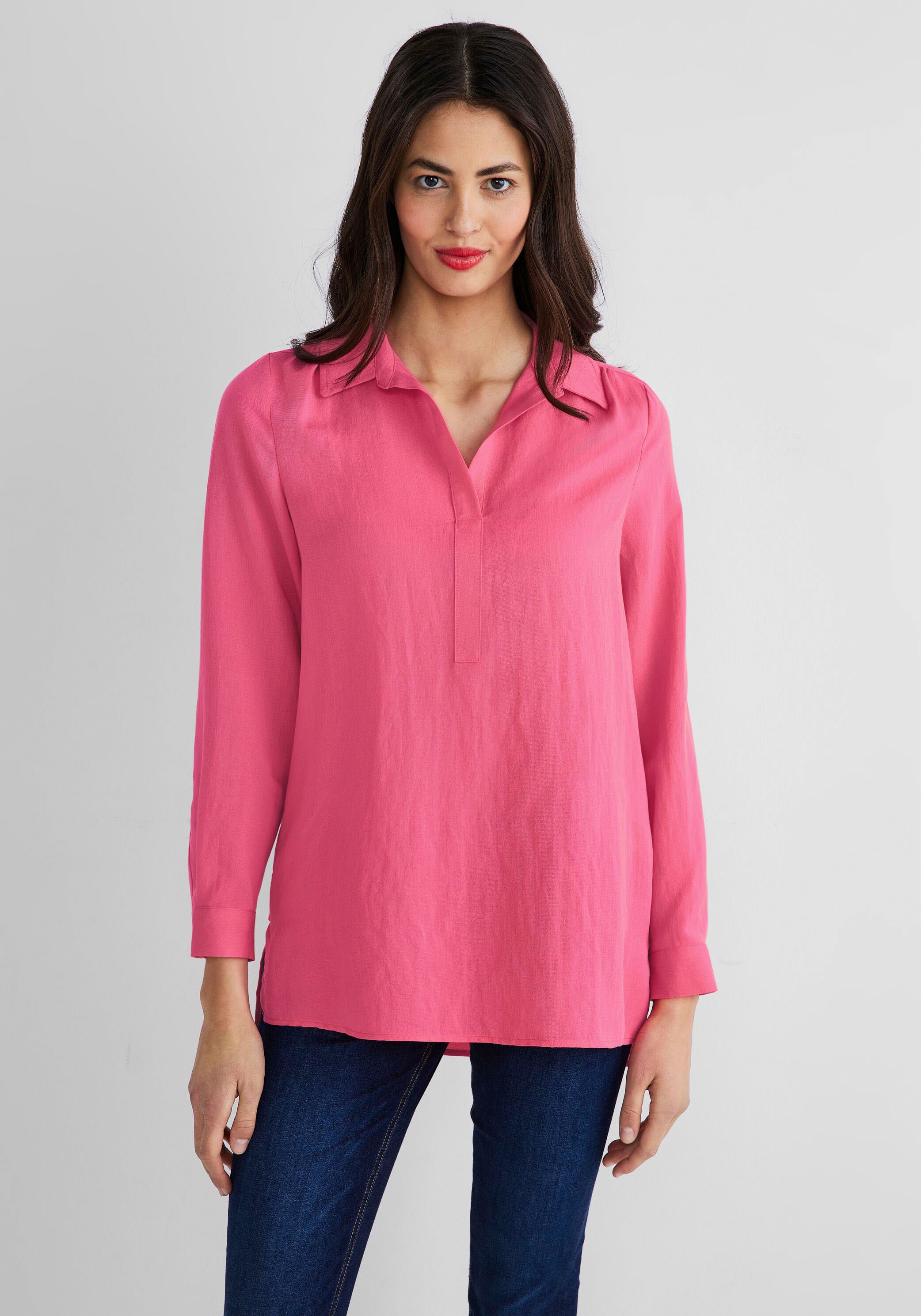 ♕ STREET bei ONE Longbluse, Silhouette in vorteilhafter