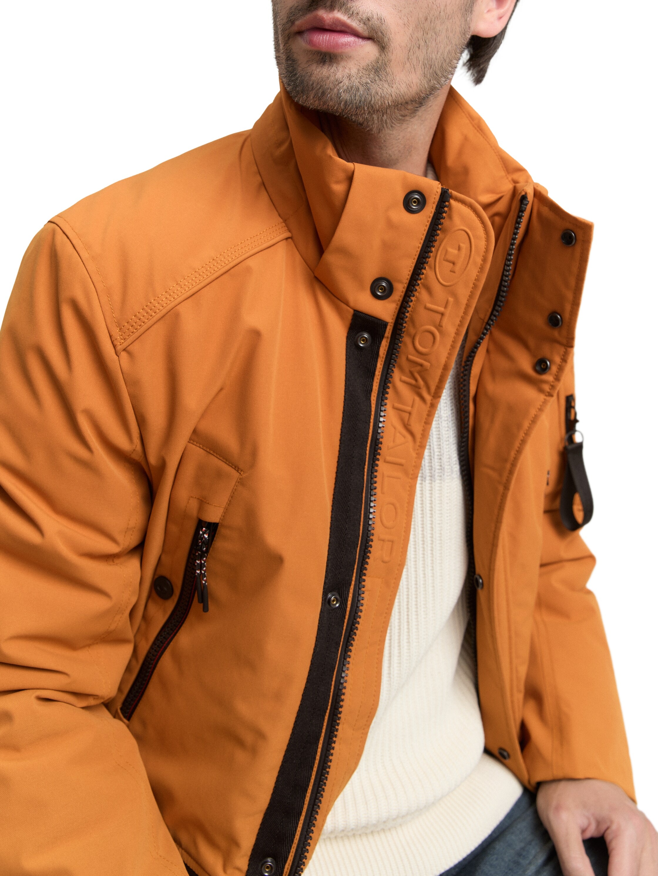 TOM TAILOR Funktionsmantel mit Logo Anhänger