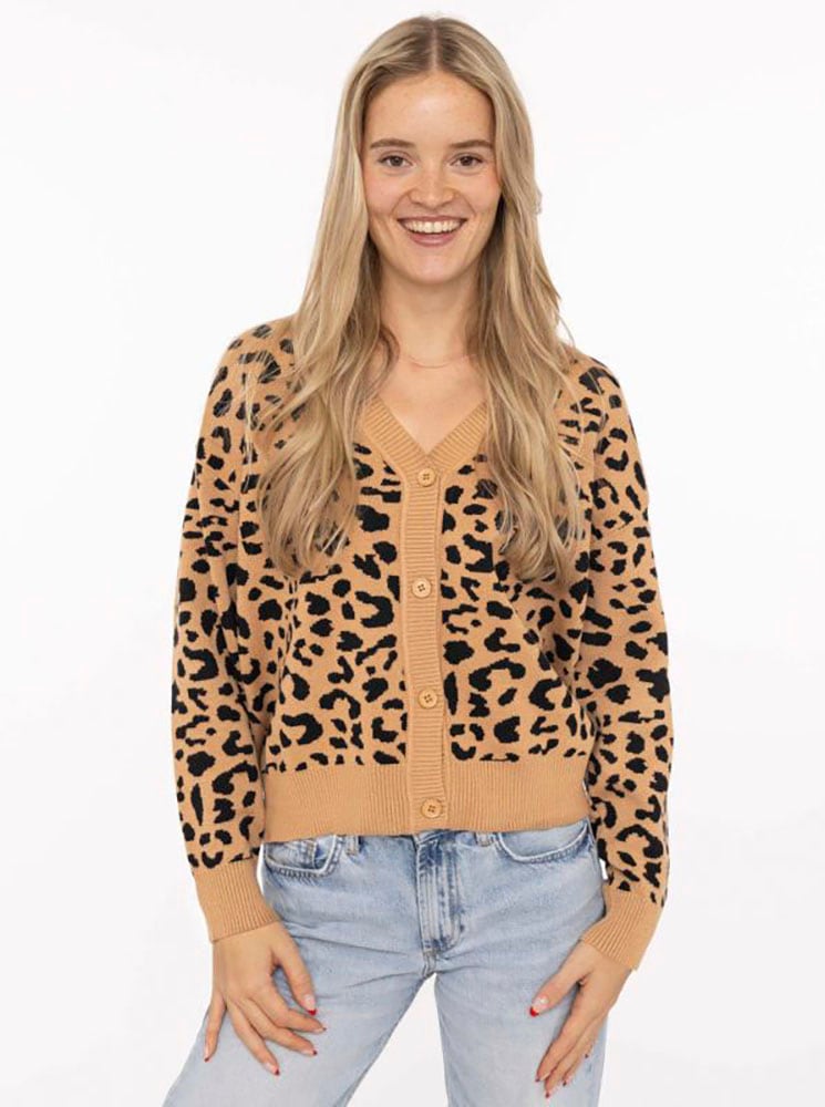 Zwillingsherz Strickpullover »"Classic Leo"« Animal-Muster