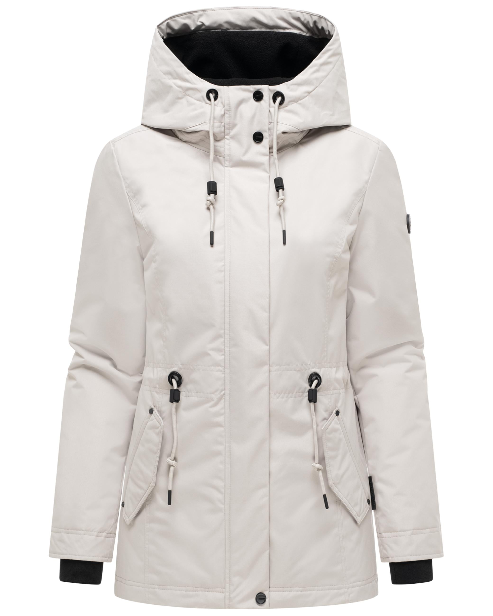 Navahoo Winterjacke »Winterjacke Nibellaa 14« mit Kapuze Warme Damen Jacke mit Taillenzugkordel