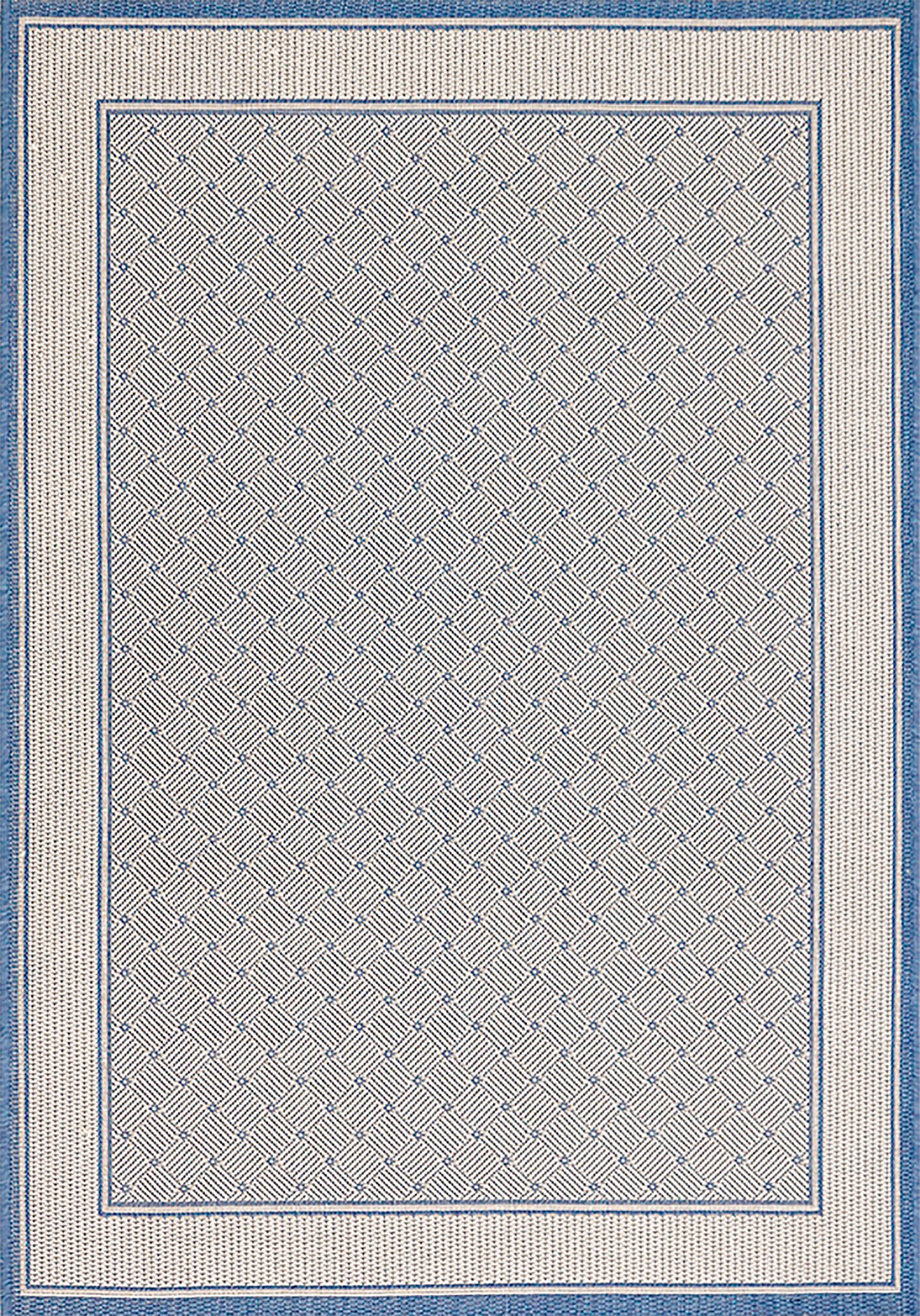 andas Teppich »Faberg«, rechteckig, Flachgewebe, Sisal-Optik, mit Bordüre,  pflegeleicht, Scandi