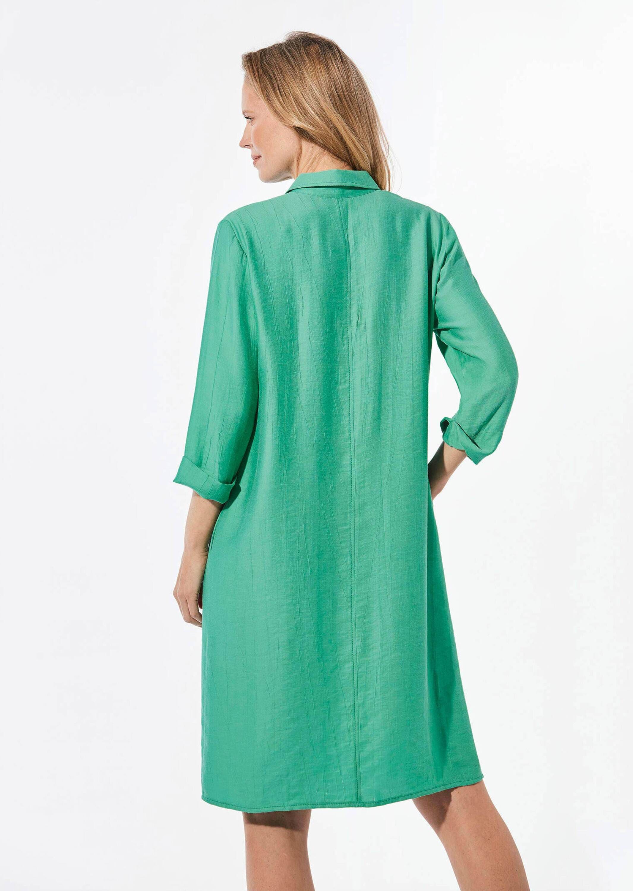 GOLDNER Sommerkleid »Kurzgröße Kleid mit Hemdkragen«