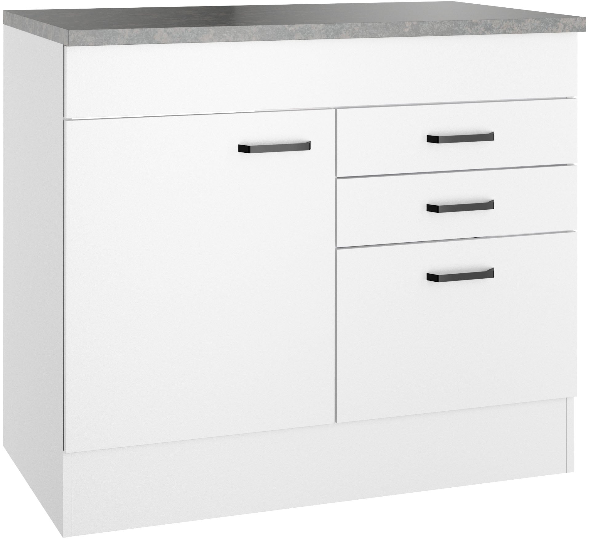 OPTIFIT Spülenschrank »OPTImulti« Breite 100 cm, mit 1 Tür, 2 Schubkästen, 1 Auszug
