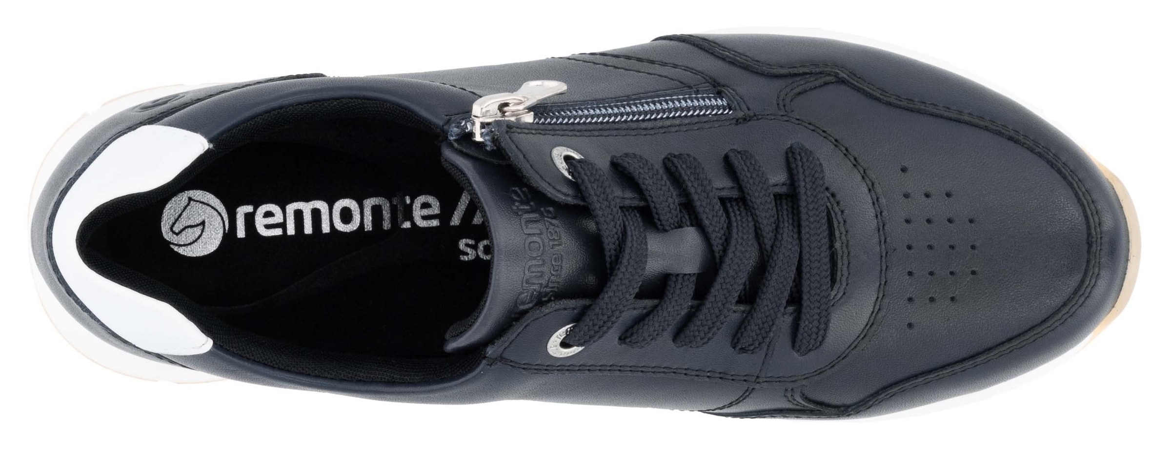 Remonte Keilsneaker, Freizeitschuh, Halbschuh, Schnürschuh mit seitlichem Reißverschluss