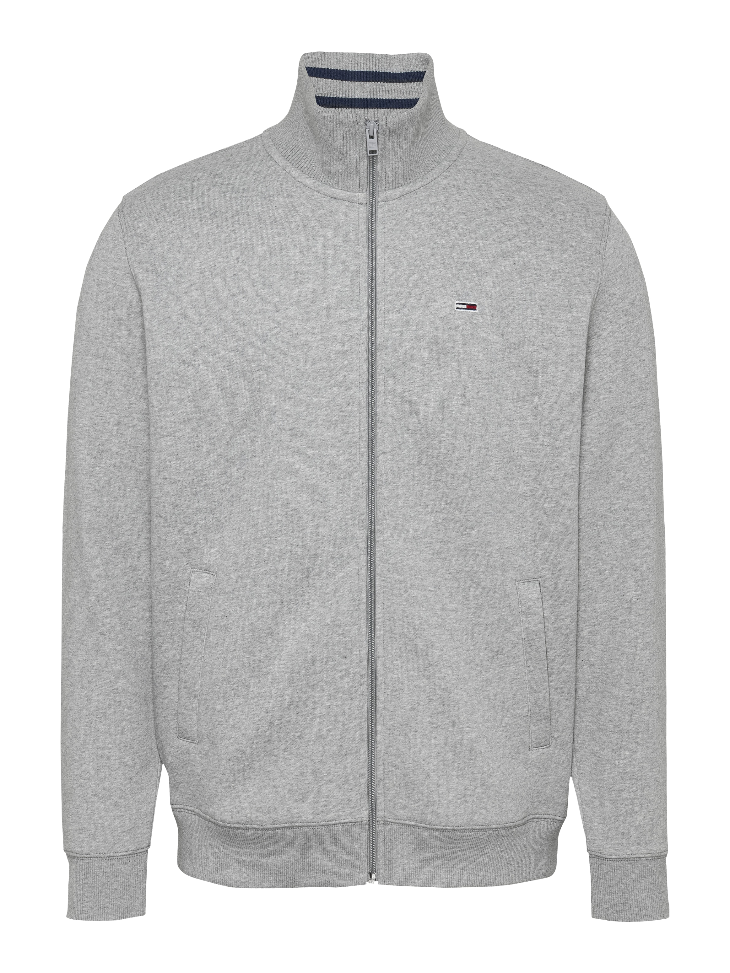 Tommy Jeans Sweatjacke »TJM REG FLEECE ZIP THRU EXT«, mit Logostickerei