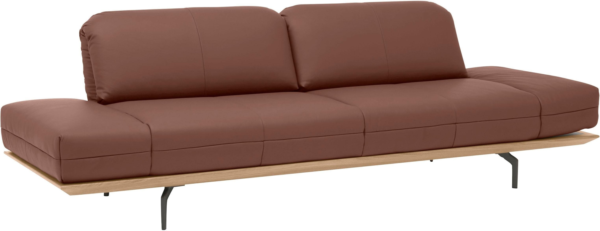 Creation BY ROLF BENZ 3-Sitzer »CR.420, Designsofa, Loungesofa«, in 2 Qualitäten, Holzrahmen in Eiche Natur oder Nußbaum, Breite 232 cm