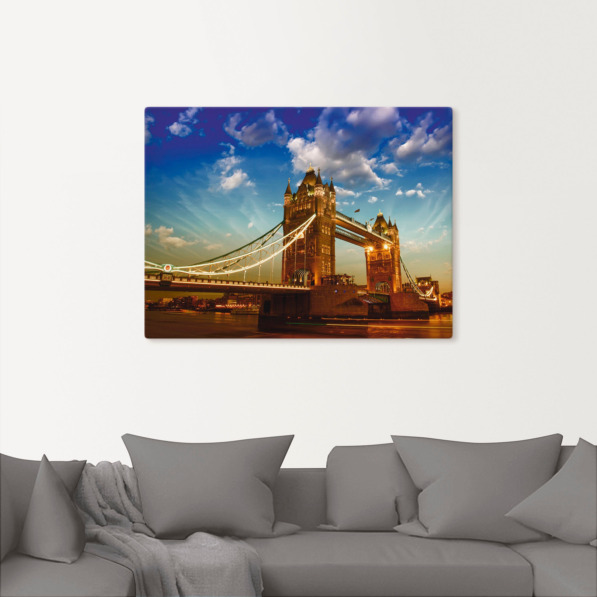 Artland Wandbild »Tower Bridge«, Brücken, (1 St.), als Leinwandbild, Wandaufkleber in verschied. Größen