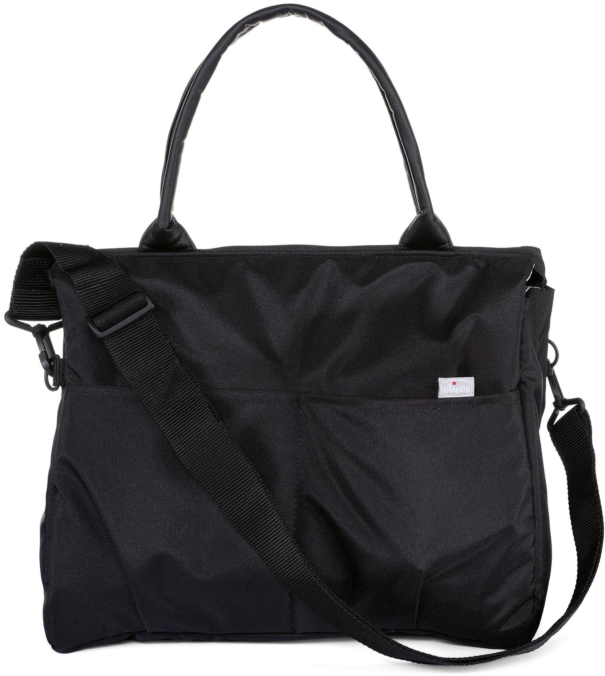 Chicco Wickeltasche »Organizer Bag, Pure Black«, mit Rucksackfunktion und Wickelunterlage