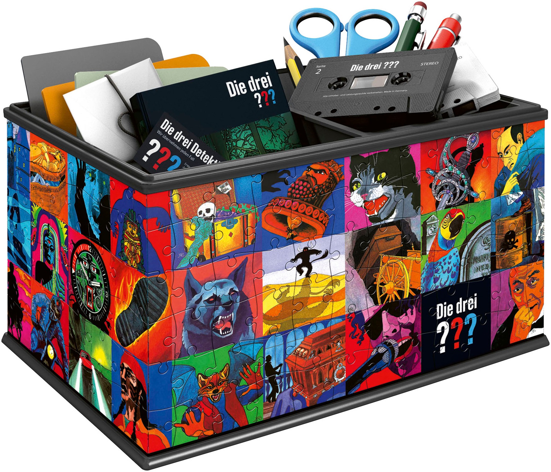 Ravensburger 3D-Puzzle »Aufbewahrungsbox Die drei ???«, Made in Europe
