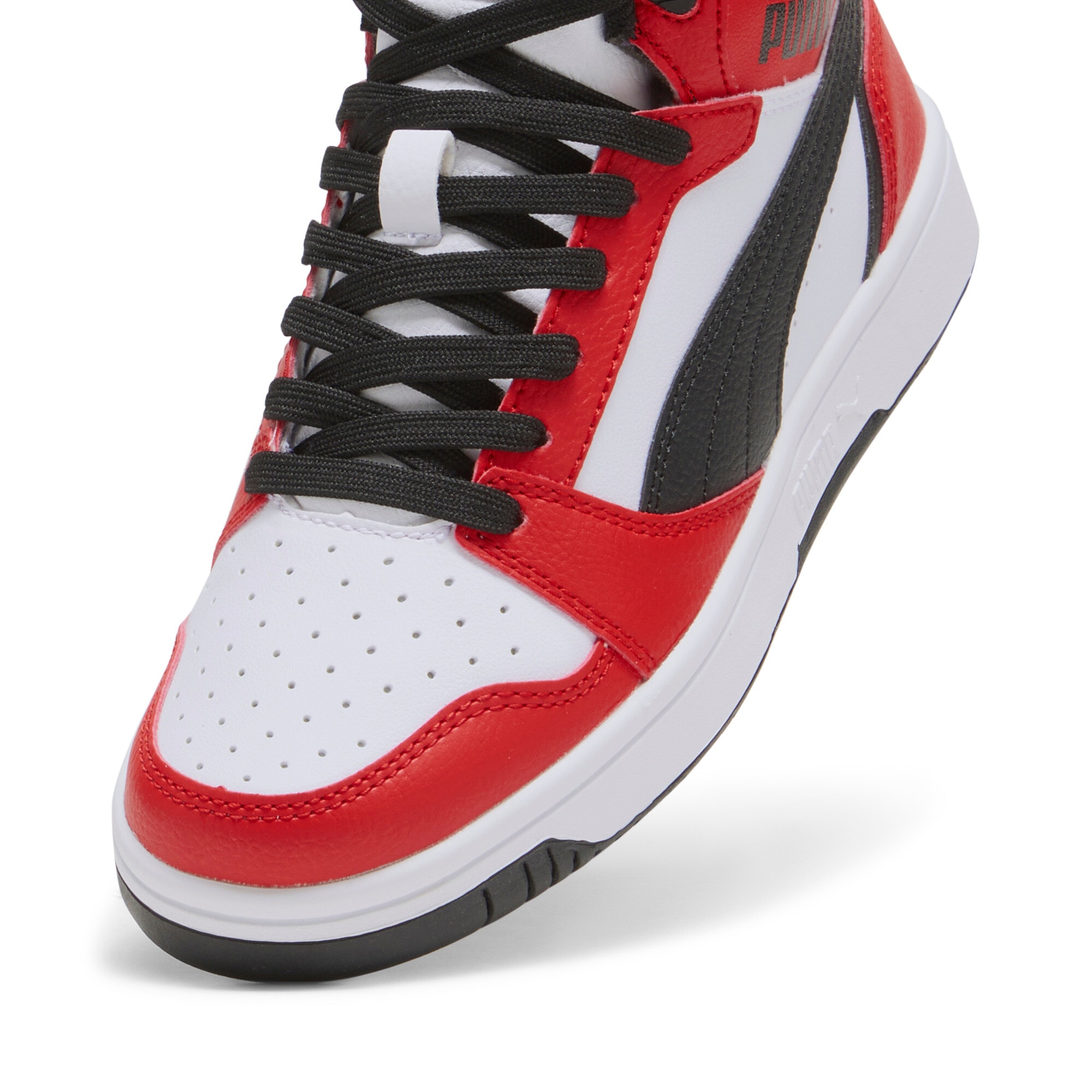 PUMA Sneaker »REBOUND V6 MID JR«  knöchelhoch, retro-inspiriertes Design, mit SOFTFOAM+ Dämpfung