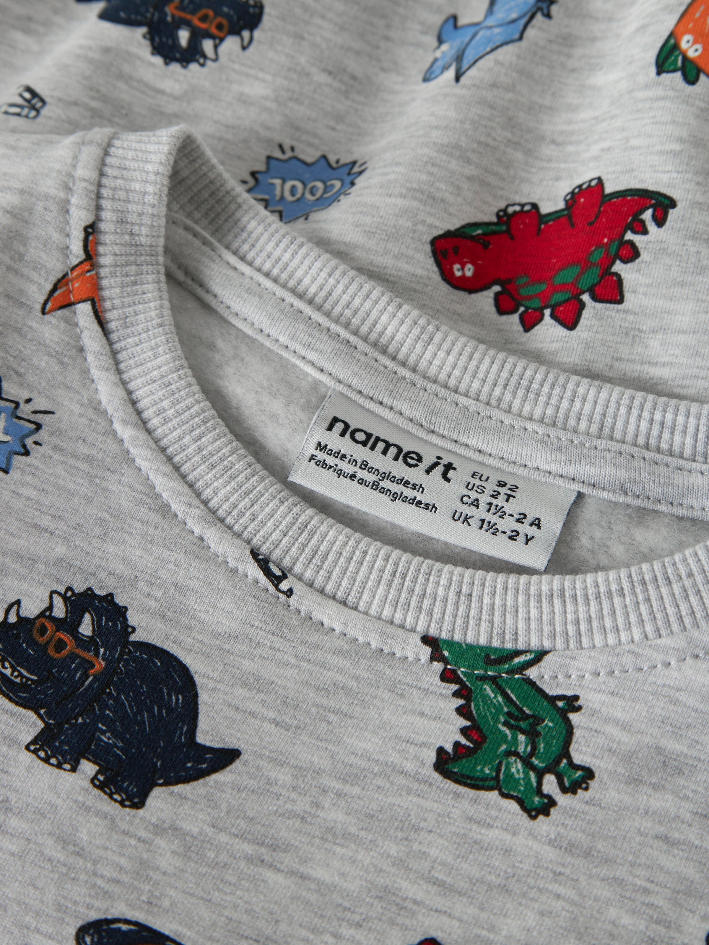 Name It Sweatshirt »NMMLEON LS NREG SWEAT BRU BOX«, Baumwollmischung, regular fit
