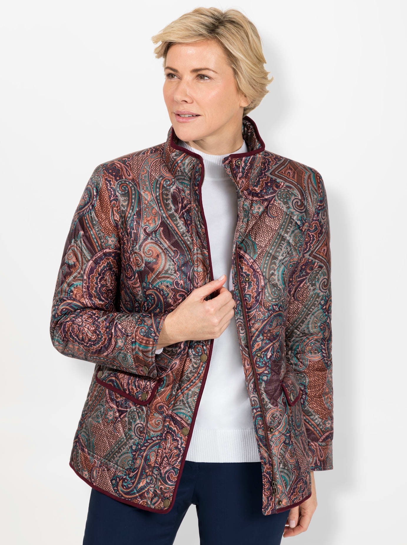 Classic Steppjacke ohne Kapuze