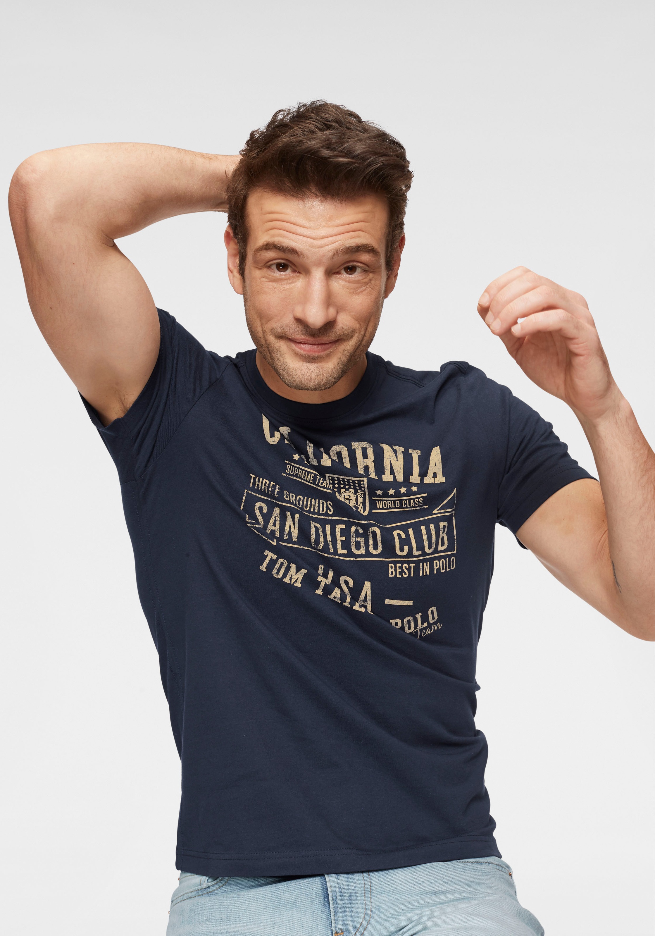 TOM TAILOR Polo Team T-Shirt, mit markantem Print kaufen
