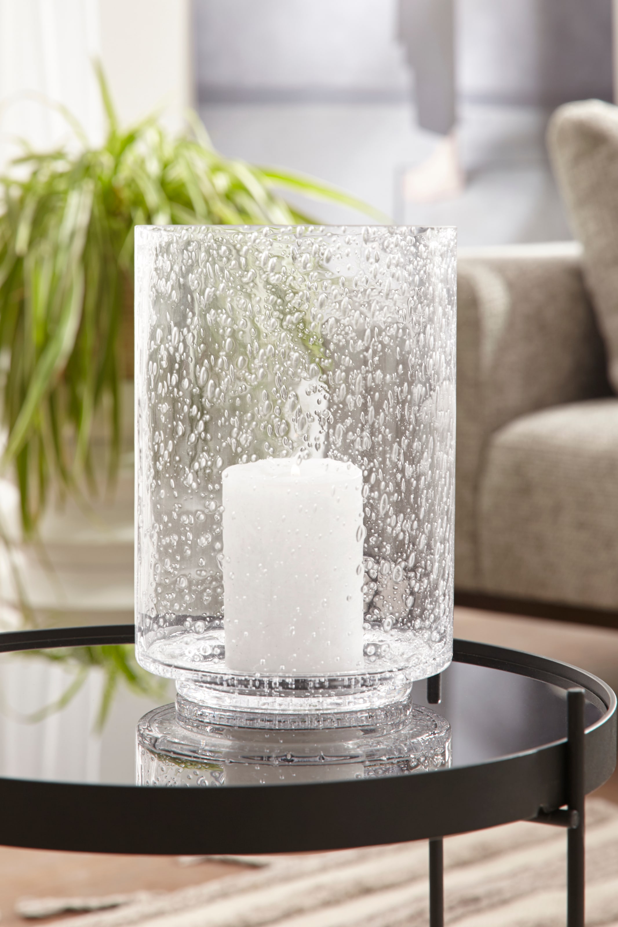 auch Home Höhe ideal cm«, 30 mit als Vase Windlicht Lufteinschlüssen, für Glas, kaufen »aus (1 | online Jahren XXL affaire St.), mit 3 Garantie Stumpenkerzen,