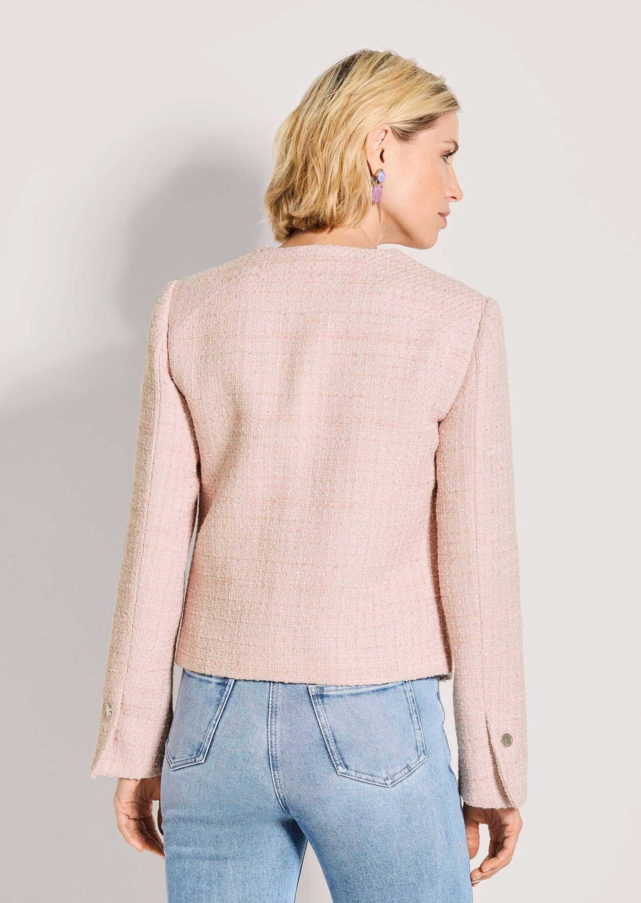 MADELEINE Jackenblazer »Blazer Bouclé-Blazer mit Glanzakzenten« Bouclé