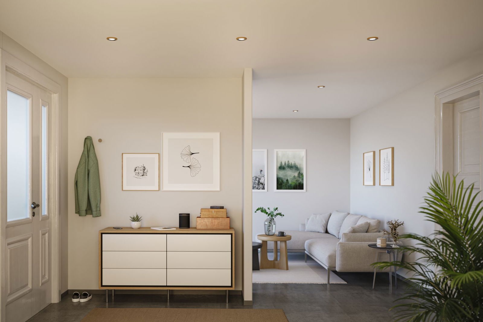 Paulmann LED Einbauleuchte »LED Einbauleuchte Lanati 3er-Set 3x6W 3x470lm 230V 2700K« 3 Stk. Warmweiß