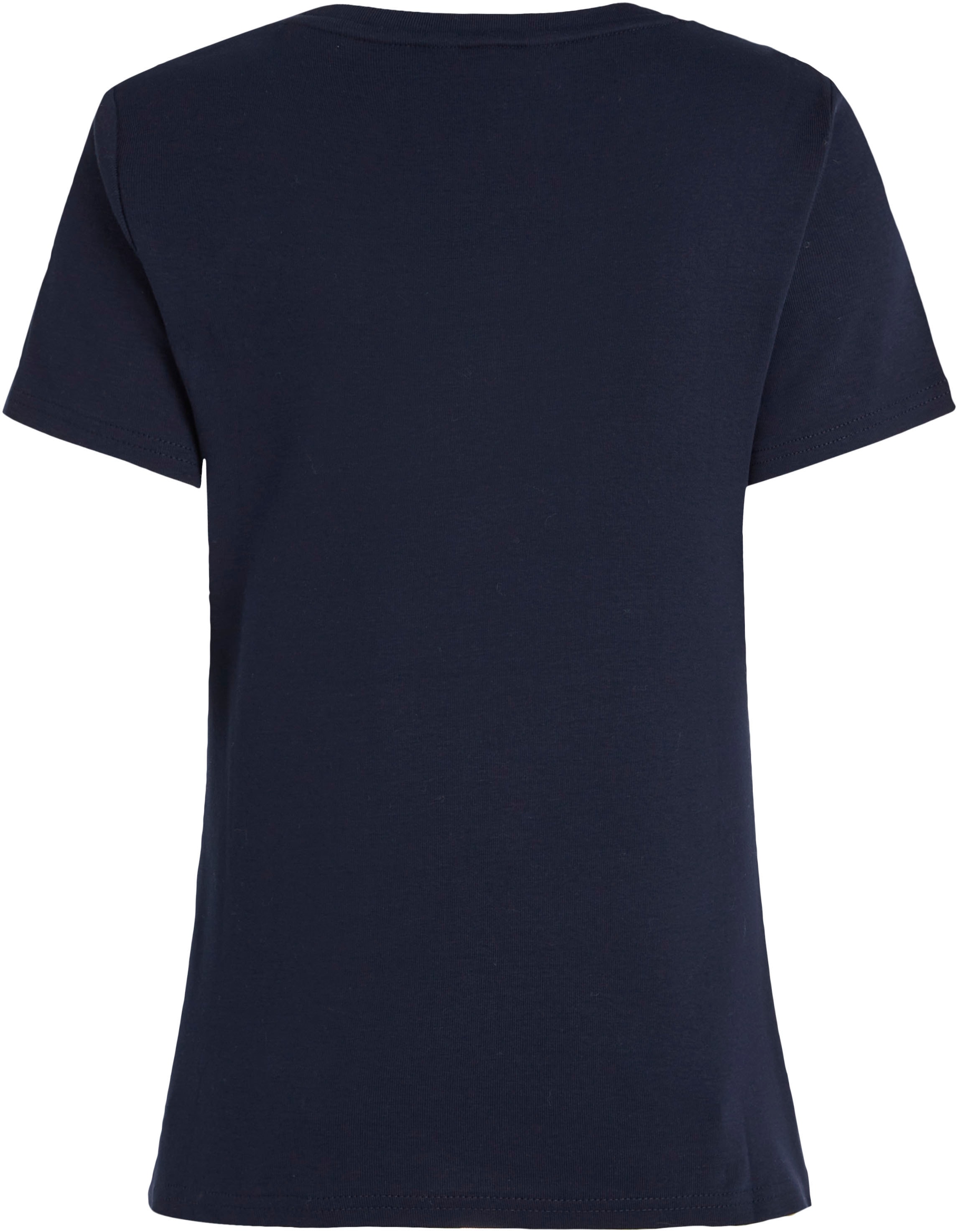 Tommy Hilfiger Tommy T-Shirt UNIVERSAL CODY »SLIM Logostickerei mit C-NK | SS«, dezenter RIB Hilfiger bestellen