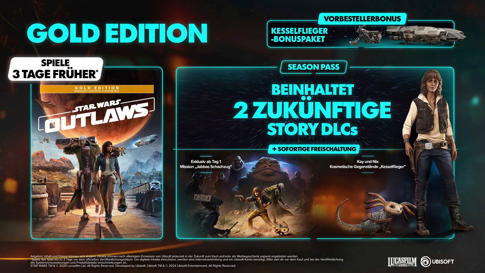 UBISOFT Spielesoftware »Star Wars Outlaws Gold Edition«, PlayStation 5