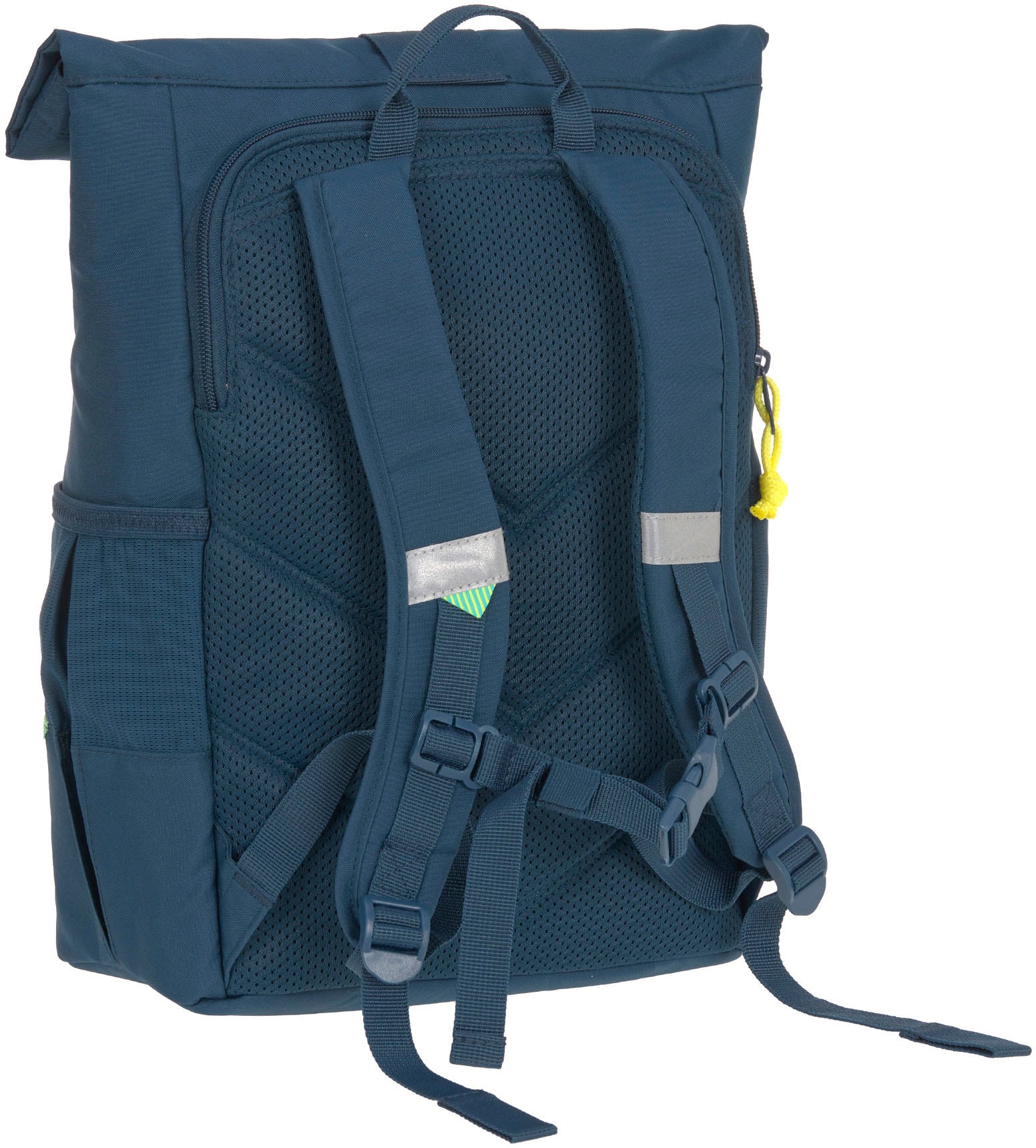 LÄSSIG Kinderrucksack »Medium Rolltop Backpack, navy«, Reflektoren, aus recycelten PET-Flaschen