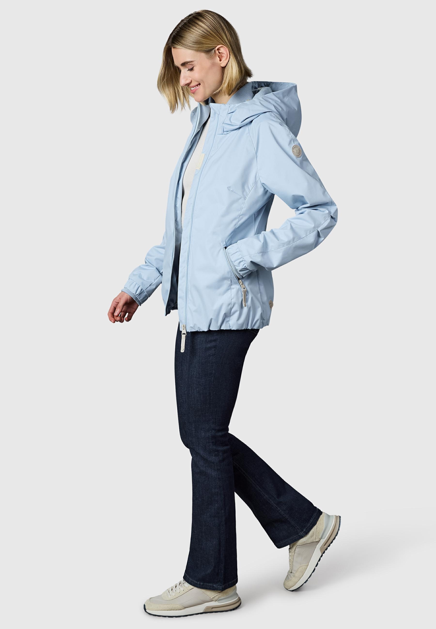 Ragwear Outdoorjacke »Übergangsjacke Dizzie« mit Kapuze Wasserdichte Übergangsjacke mit großer Kapuze