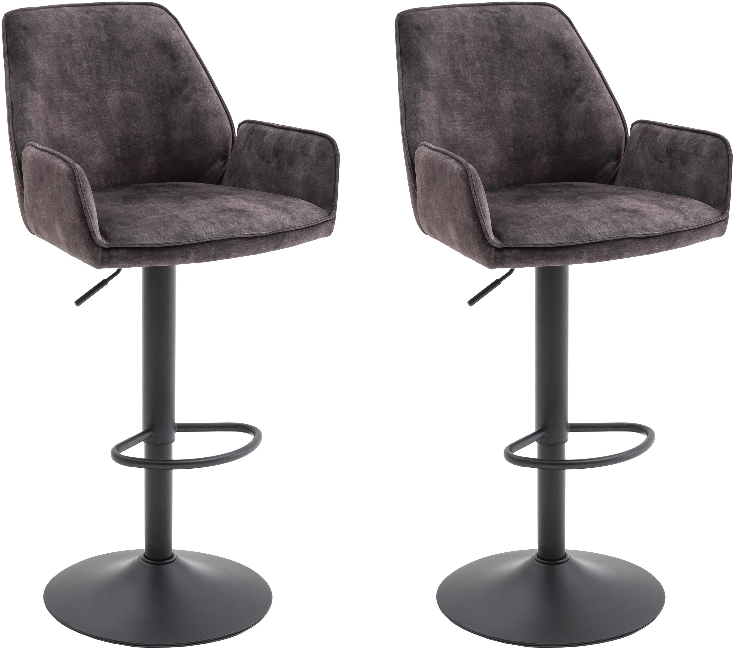 MCA furniture Bistrostuhl »OTTAWA Tresenstuhl Barstuhl Barmöbel Bistro«, Velours, Barhocker,Bistrostuhl,Barstuhl,drehbar,belastbar120kg,Sitzhöhe 63-84cm