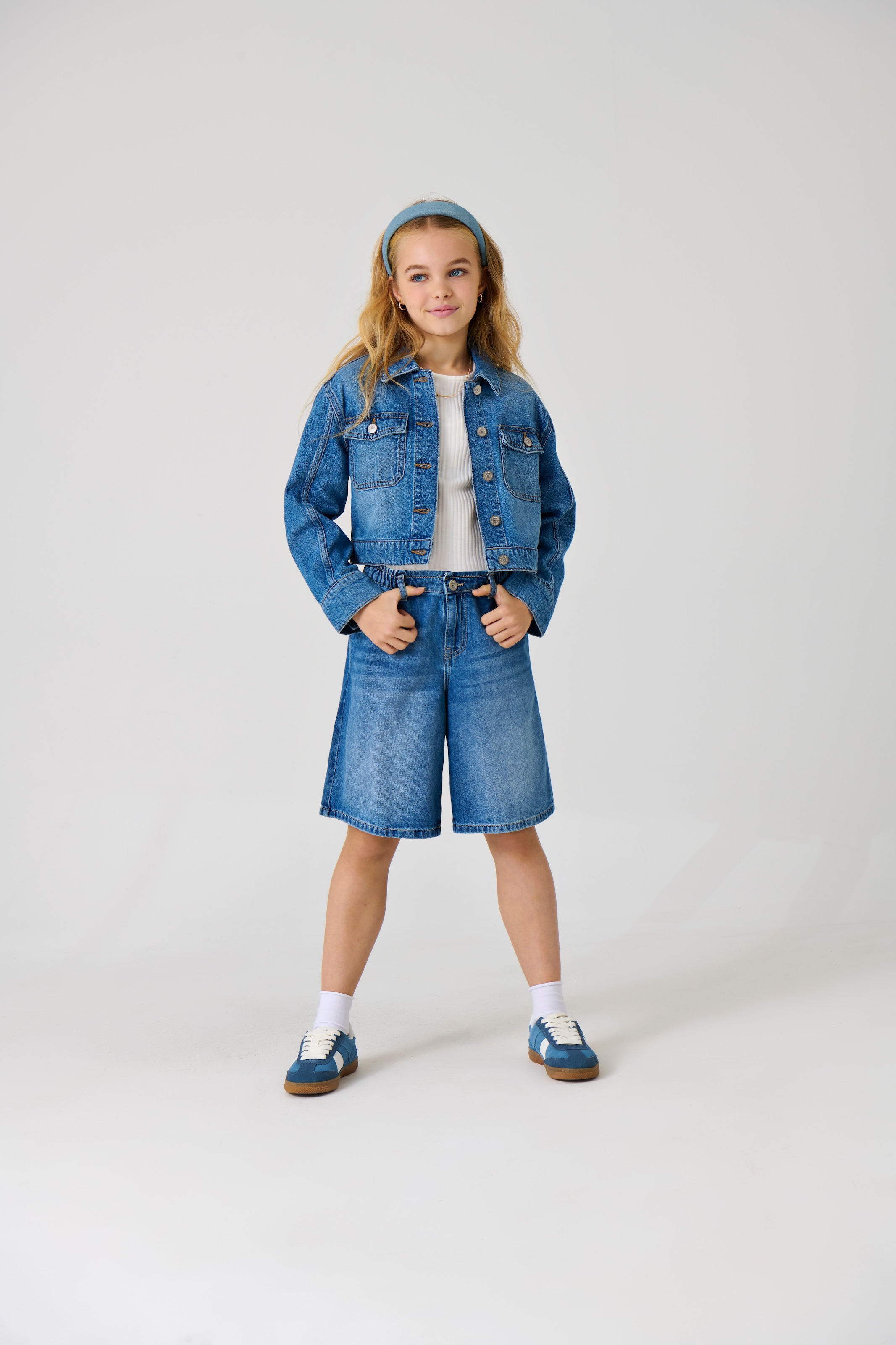 KIDS ONLY Jeansshorts »KOGCOMET WIDE LONG SHORTS DNM DIA NOOS«