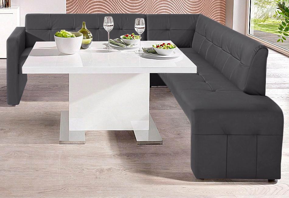 exxpo - sofa fashion Essbank »Barista, bequem und elegant, hohe Bodenfreiheit,«, Eckbank Barista bequem und elegant, hochwertige Detailverarbeitung
