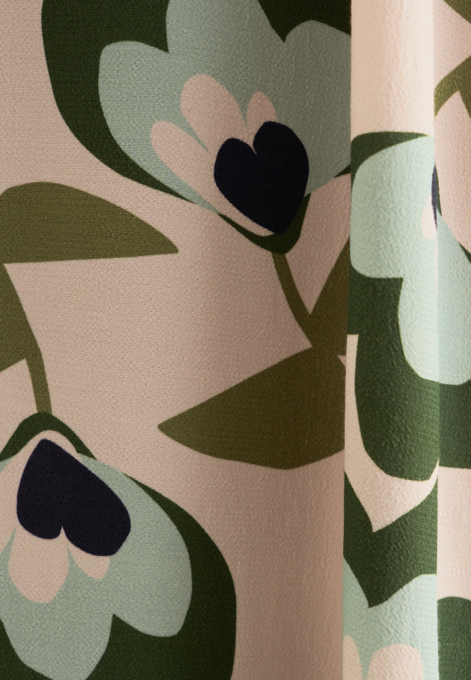 seidensticker Sommerkleid »Schwarze Rose« Langarm Kragen Druck