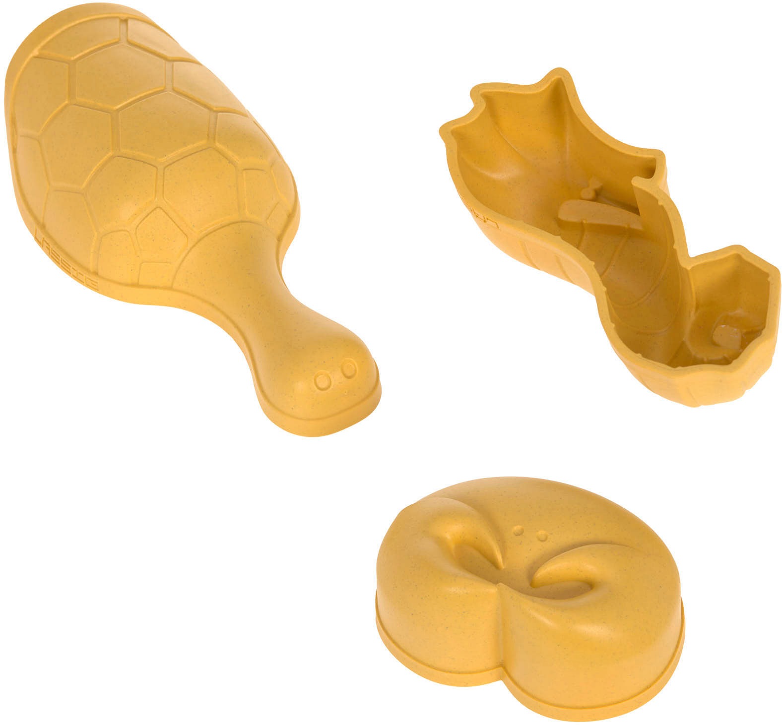 LÄSSIG Sandform-Set »Sandspielzeug 5er Set Water Friends, yellow«, (Set, 5 tlg.), Material aus ressourcenschonendem Biokomposit