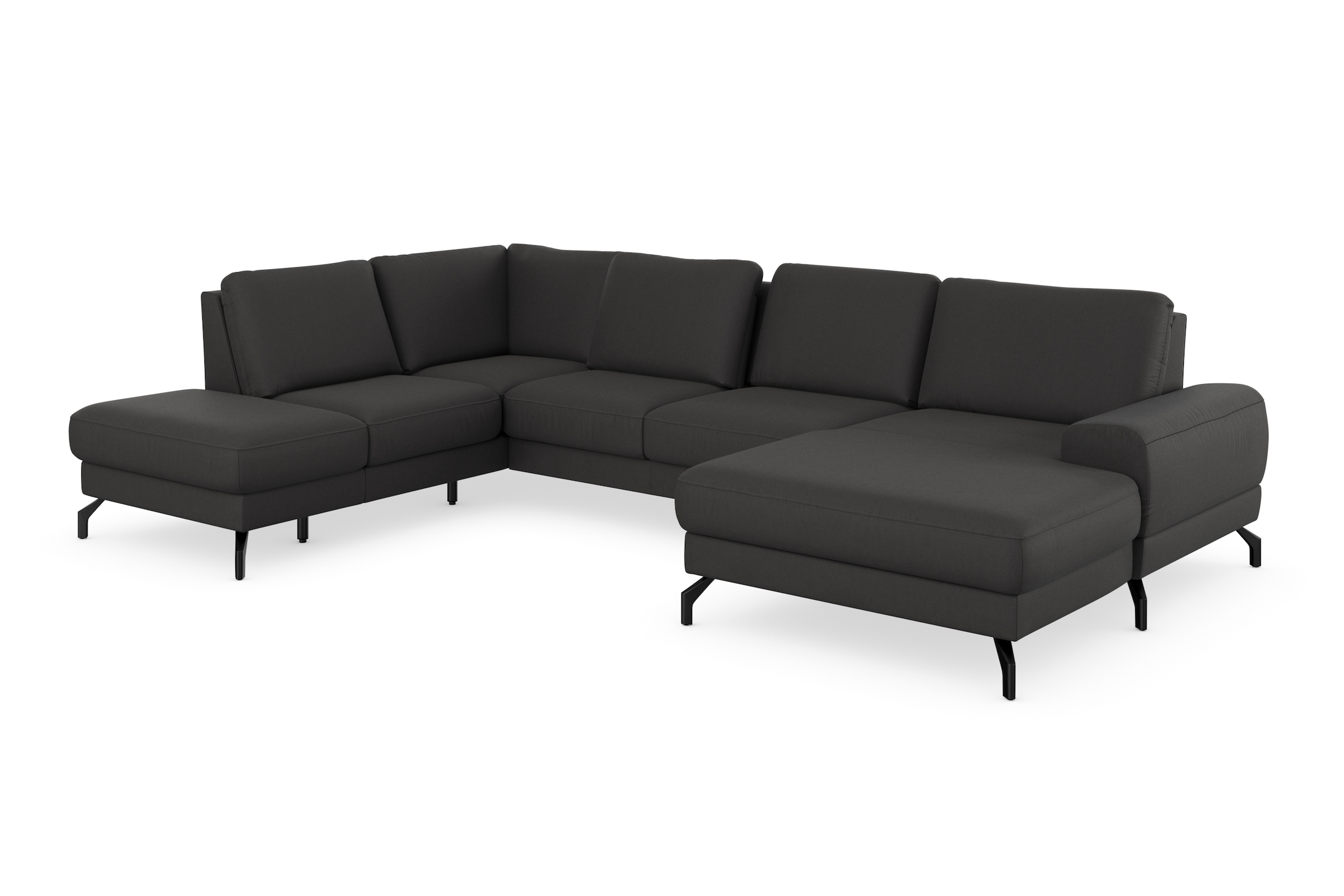 sit&more Wohnlandschaft »Cinturo U-Form«, inklusive Sitztiefenverstellung und Federkern, Sitzhöhe 45 cm