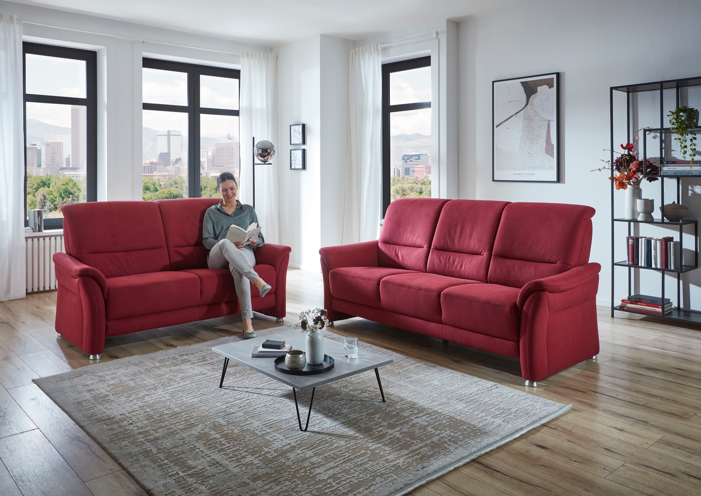 Die PlanBar 2,5-Sitzer »PP-PF23182« Federkernpolsterung, wahlweise mit Stauraum