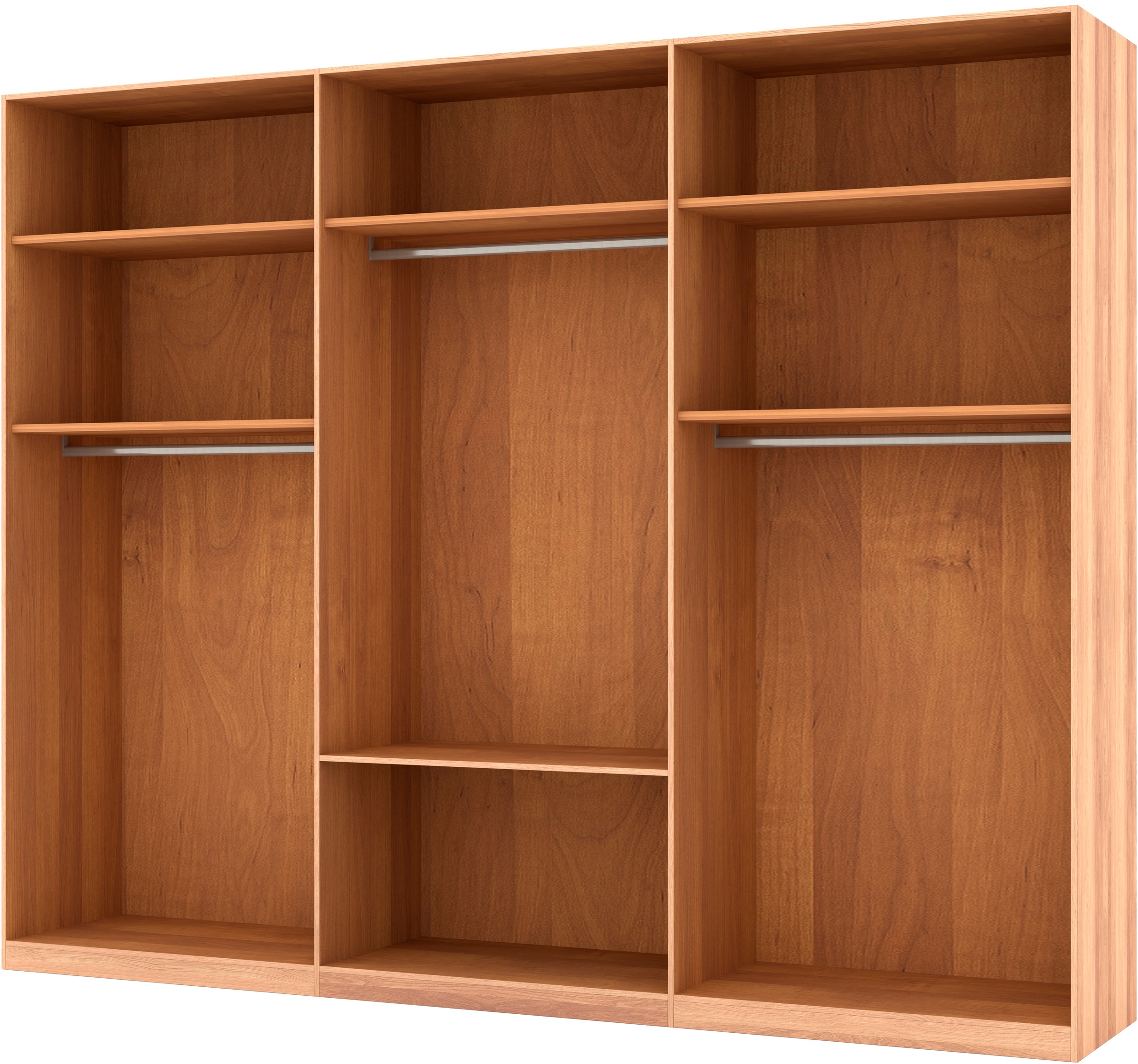 Musterring Drehtürenschrank »Sorrent, Kleiderschrank, teilmassiv Eiche«, (mit Türdämpfern, mit Schubladen, extra Böden, MADE IN GERMANY), Türen in Eiche massiv und als Parsol-Bronze-Spiegel, mit Schubkästen