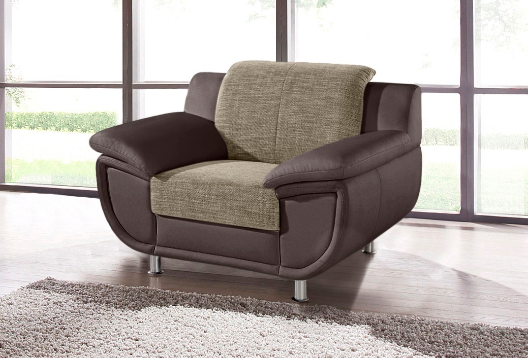 TRENDMANUFAKTUR Sessel »Rondo 3, Loungesessel«, wahlweise mit komfortablem Federkern, mit extra breiten Armlehnen
