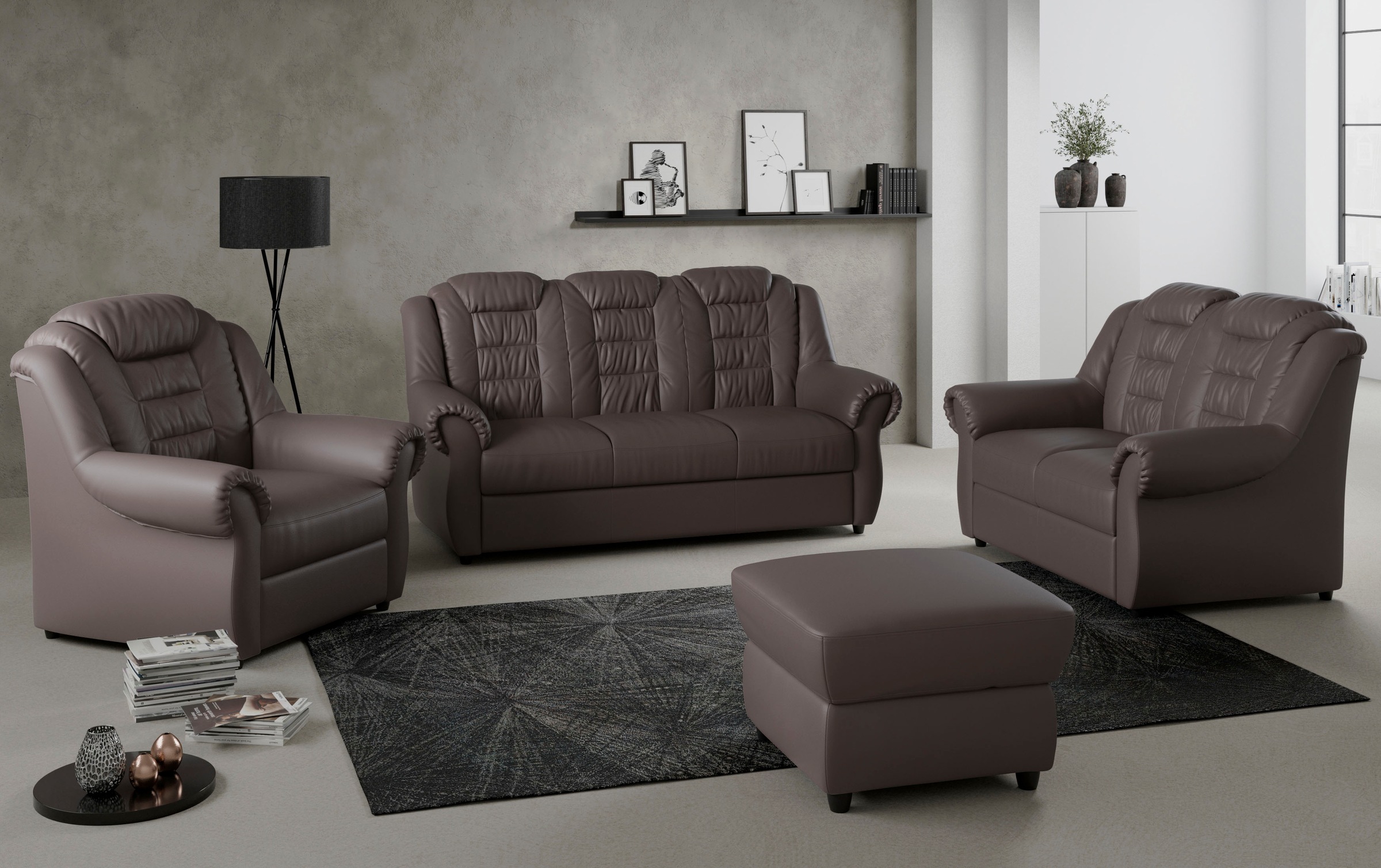 Home affaire 3-Sitzer »Boston« Sofa mit hoher Rückenlehne