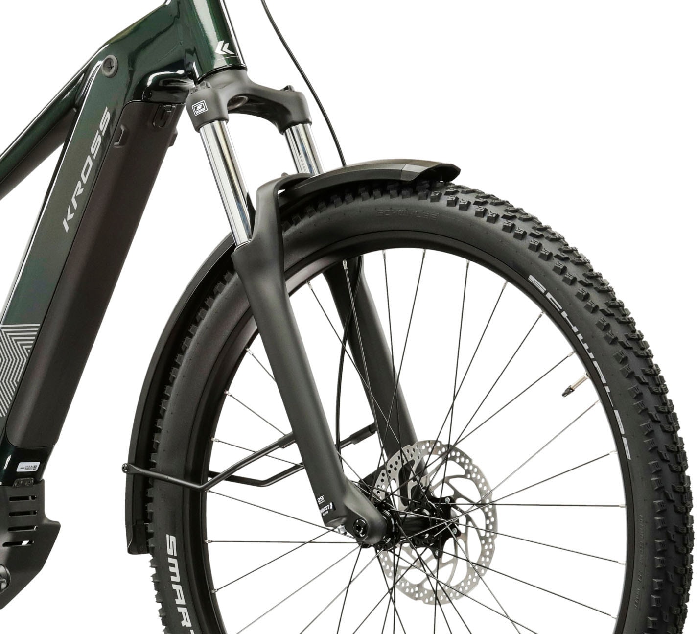 Kross »Influx Hybrid SUV 2.0 16,7Ah / 600 Wh 29 Zoll grün 9 Gänge 2026« 9 Gang Shimano CUES U4000 Schaltwerk Kettenschaltung Mittelmotor 250 W