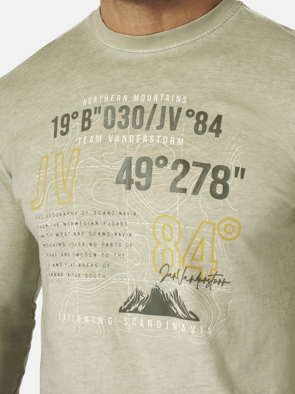 Jan Vanderstorm Langarm-Poloshirt »Langarmshirt JASIR«