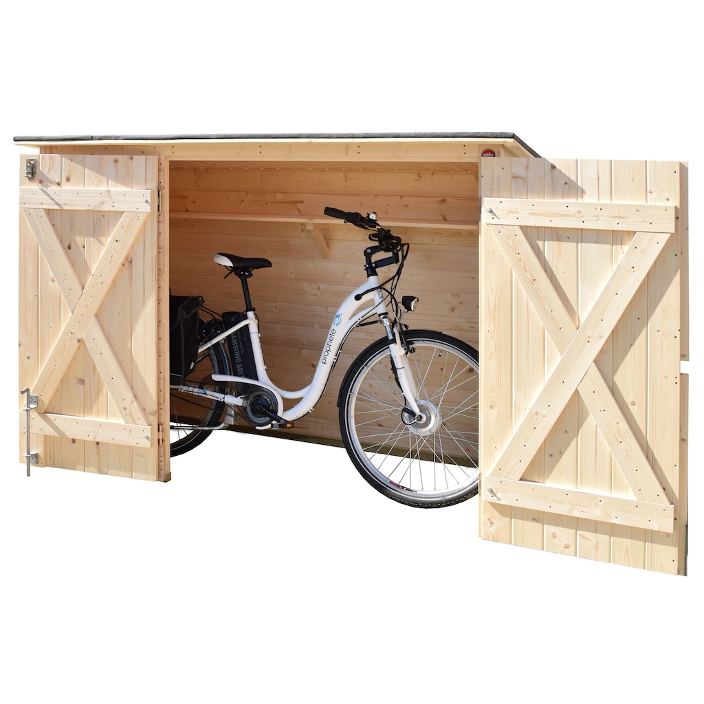 weka Fahrradbox, Mülltonnenbox, BxTxH: 205x84x151 cm