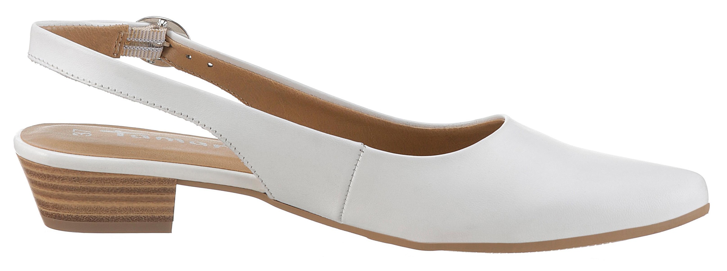 Tamaris Slingpumps »Trina«, Abendschuh, Sommerschuh, Blockabsatz, in schlichtem Design